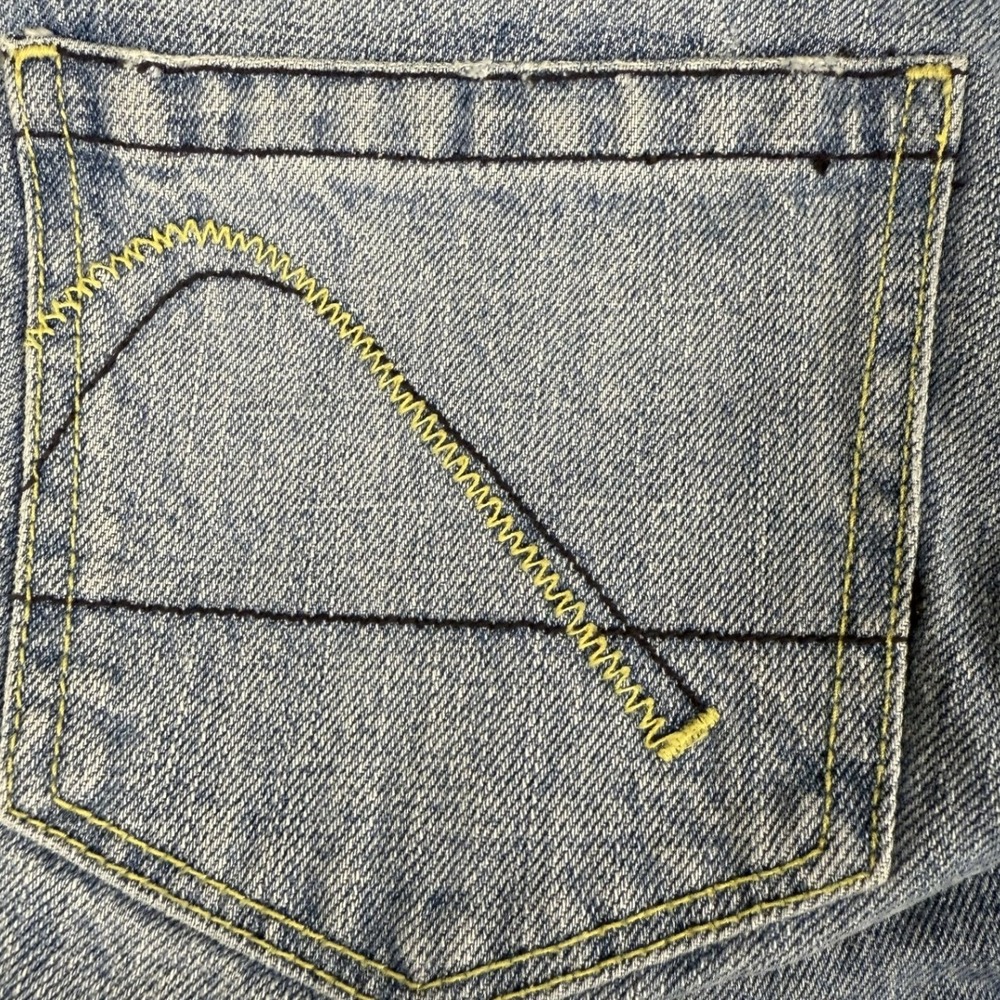 Guess Jeans Womens Bootcut Distressed Patchwork Denim Pants Size‎ 27 - Picture 7 of 8